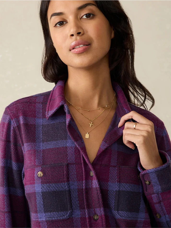 Legend Sweater Shirt - Snowberry Plaid TOP Faherty Brand