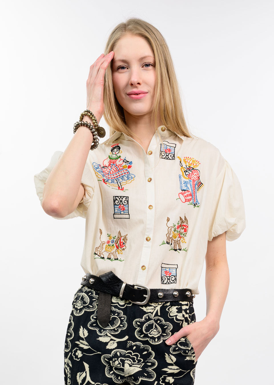 Flamenco Top - Ivory
