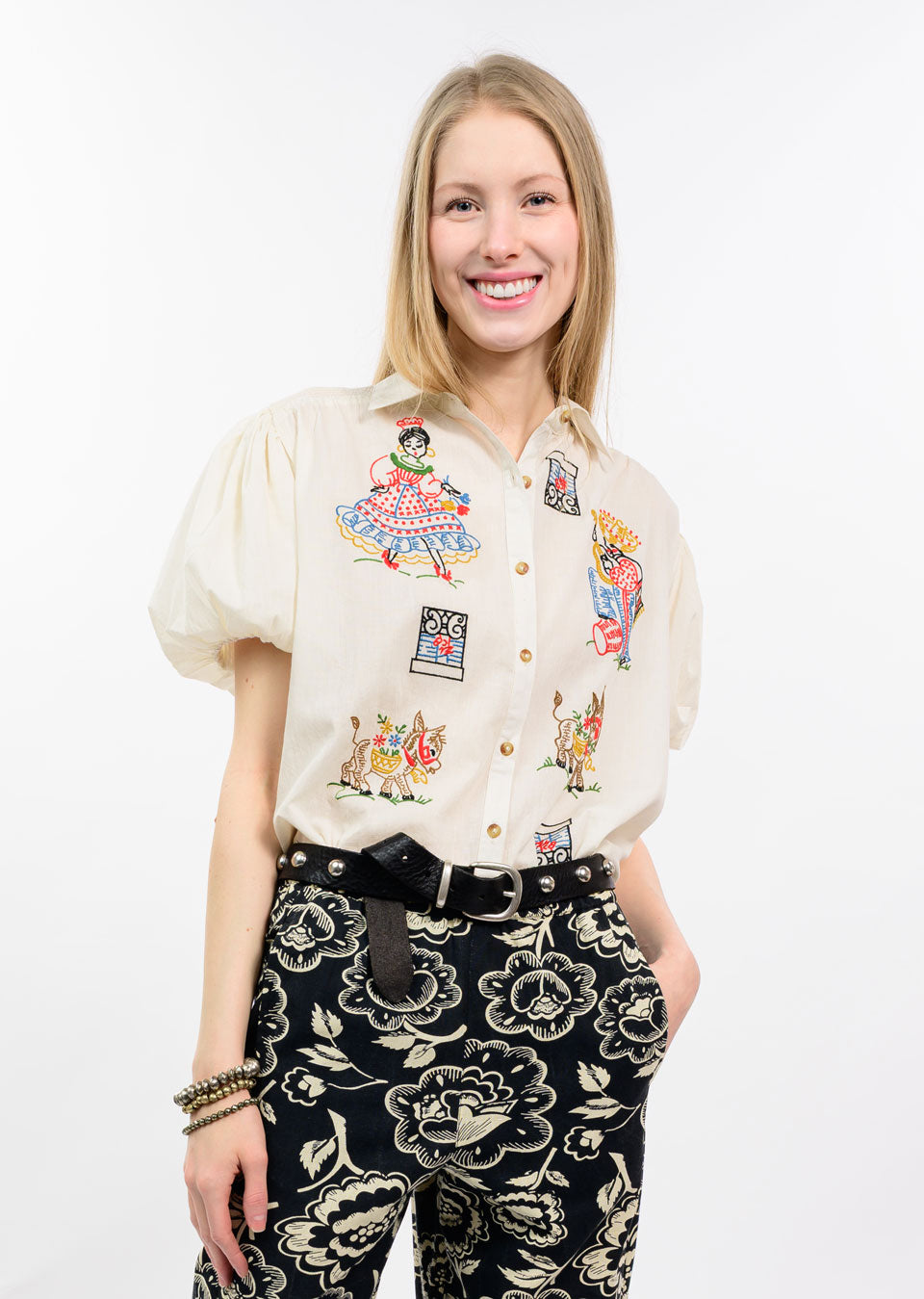 Flamenco Top - Ivory