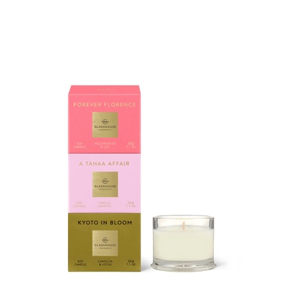 Most Coveted Trio Candle Set Candle Glasshouse Fragrances   