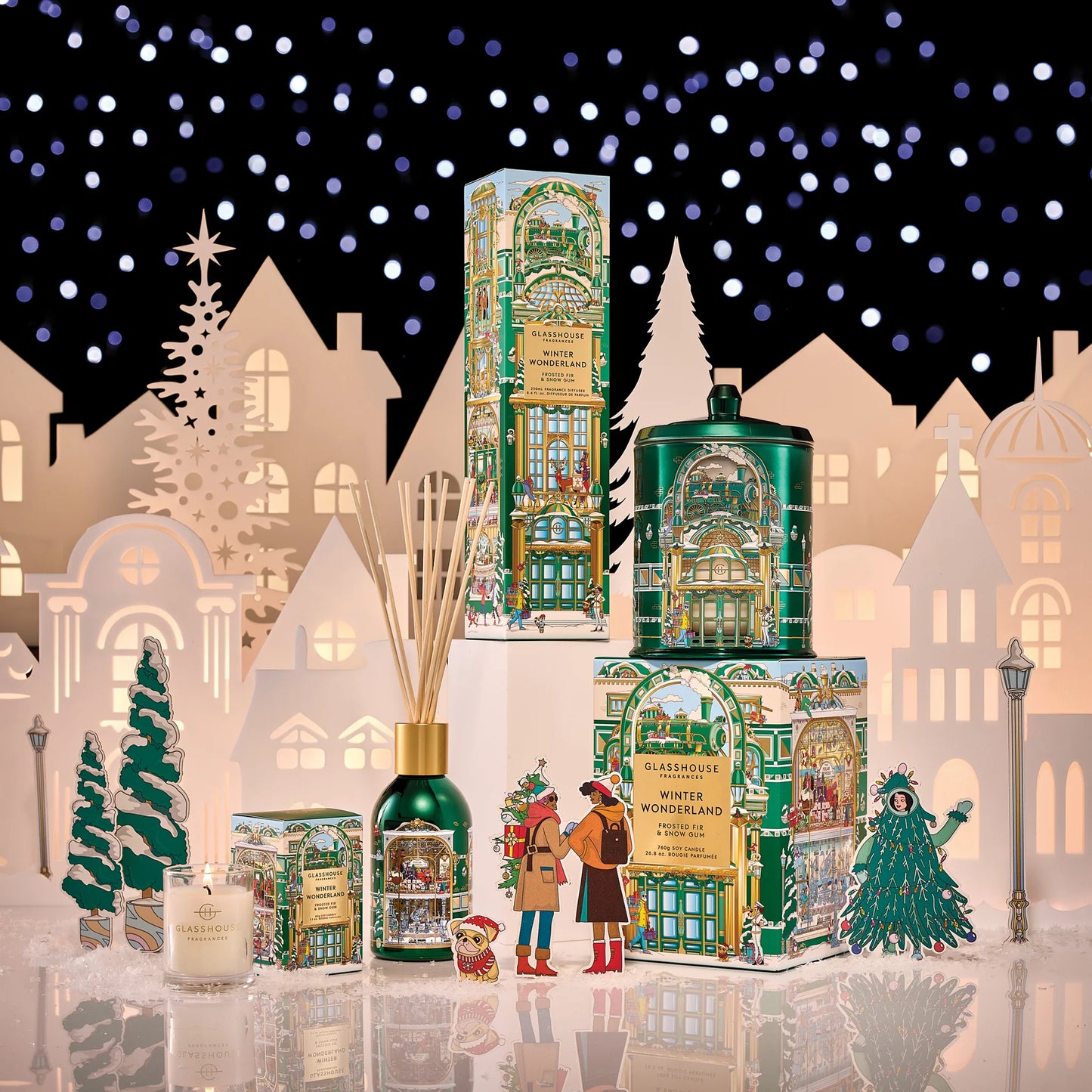 Winter Wonderland - 2oz Mini Candle Candles Glasshouse Fragrances