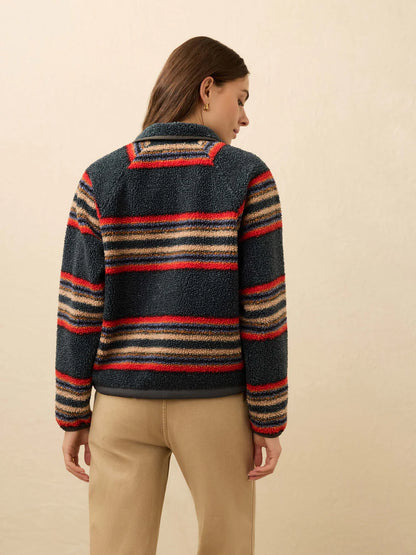 Fireside Fleece Popover - Fireside Stripe CARDYORJKT Faherty Brand