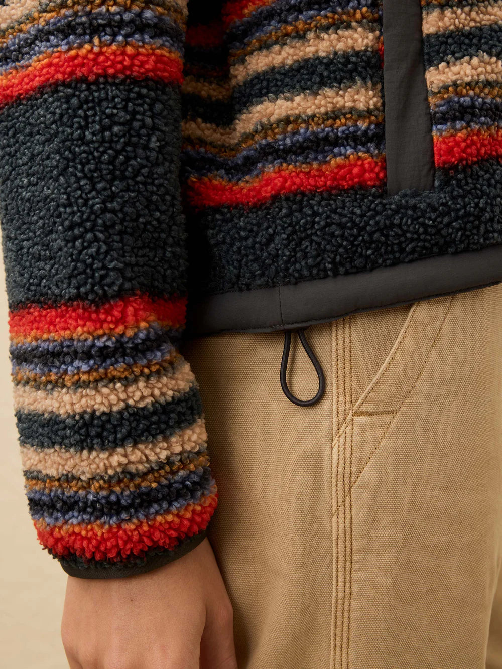 Fireside Fleece Popover - Fireside Stripe CARDYORJKT Faherty Brand
