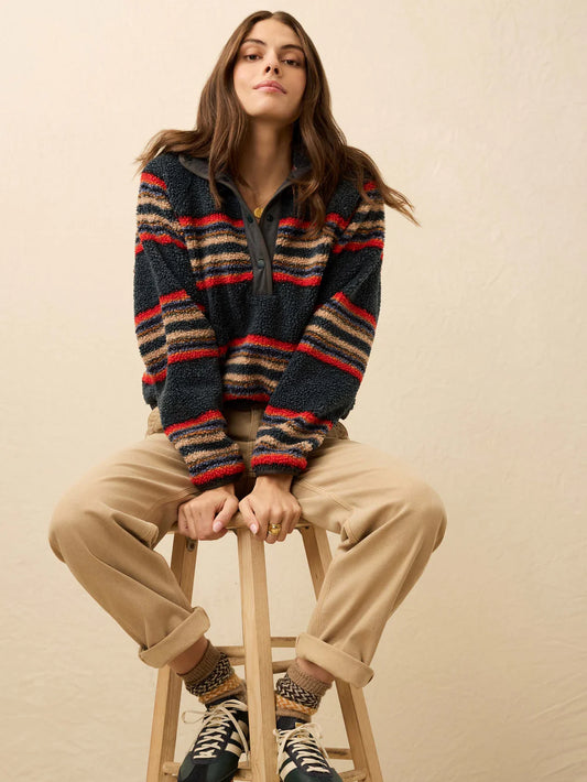 Fireside Fleece Popover - Fireside Stripe