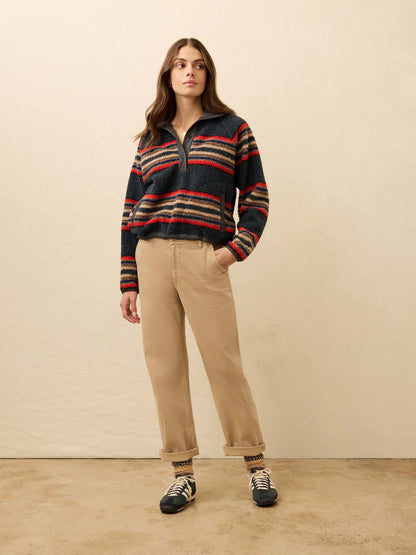 Fireside Fleece Popover - Fireside Stripe CARDYORJKT Faherty Brand