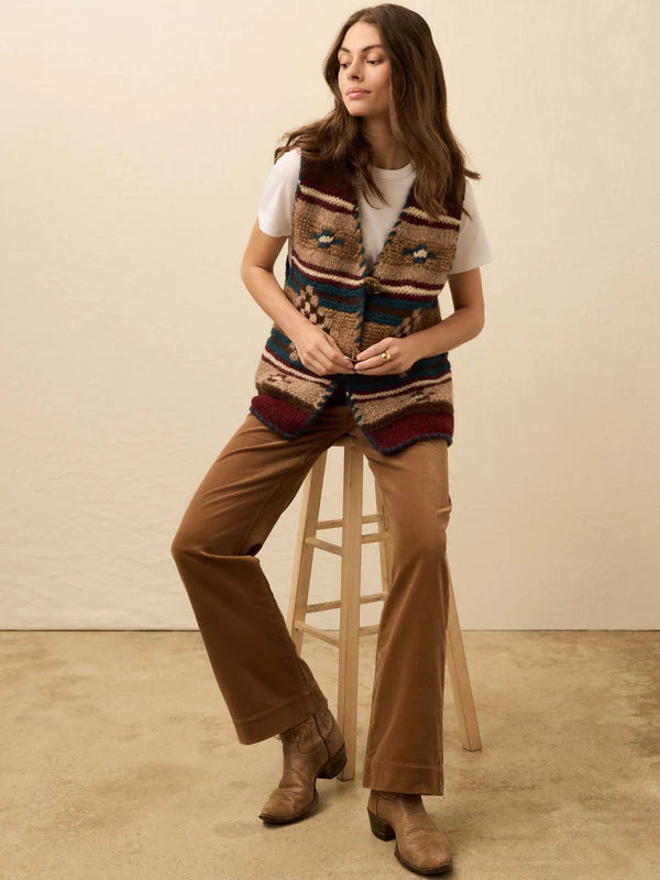B. Yellowtail Hand Knit Sweater Vest - Pretty Eagle VESTS Faherty Brand