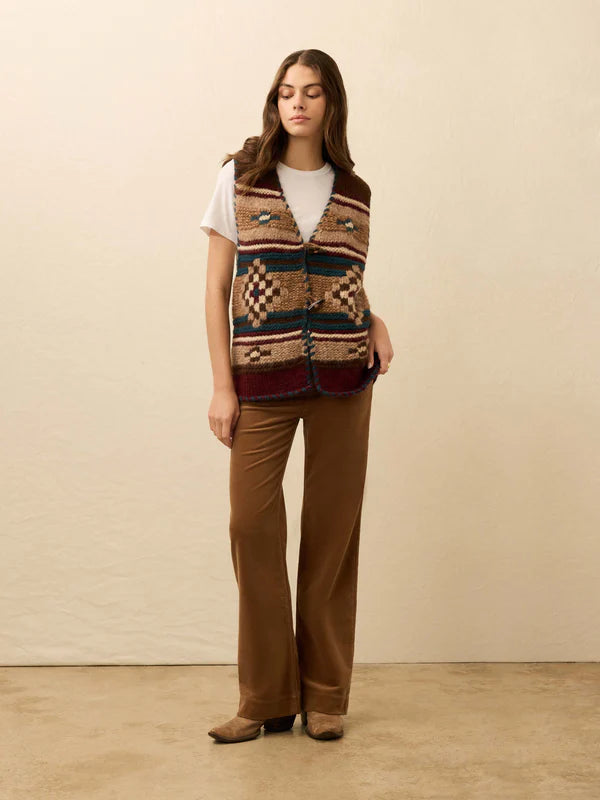 B. Yellowtail Hand Knit Sweater Vest - Pretty Eagle VESTS Faherty Brand