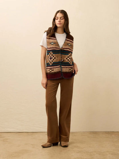 B. Yellowtail Hand Knit Sweater Vest - Pretty Eagle VESTS Faherty Brand