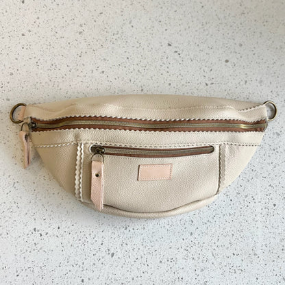 Large Sling -  Ivory with Ivory Peekaboo (Pouch Only) Fanny Packs Indigo Laine and Company   