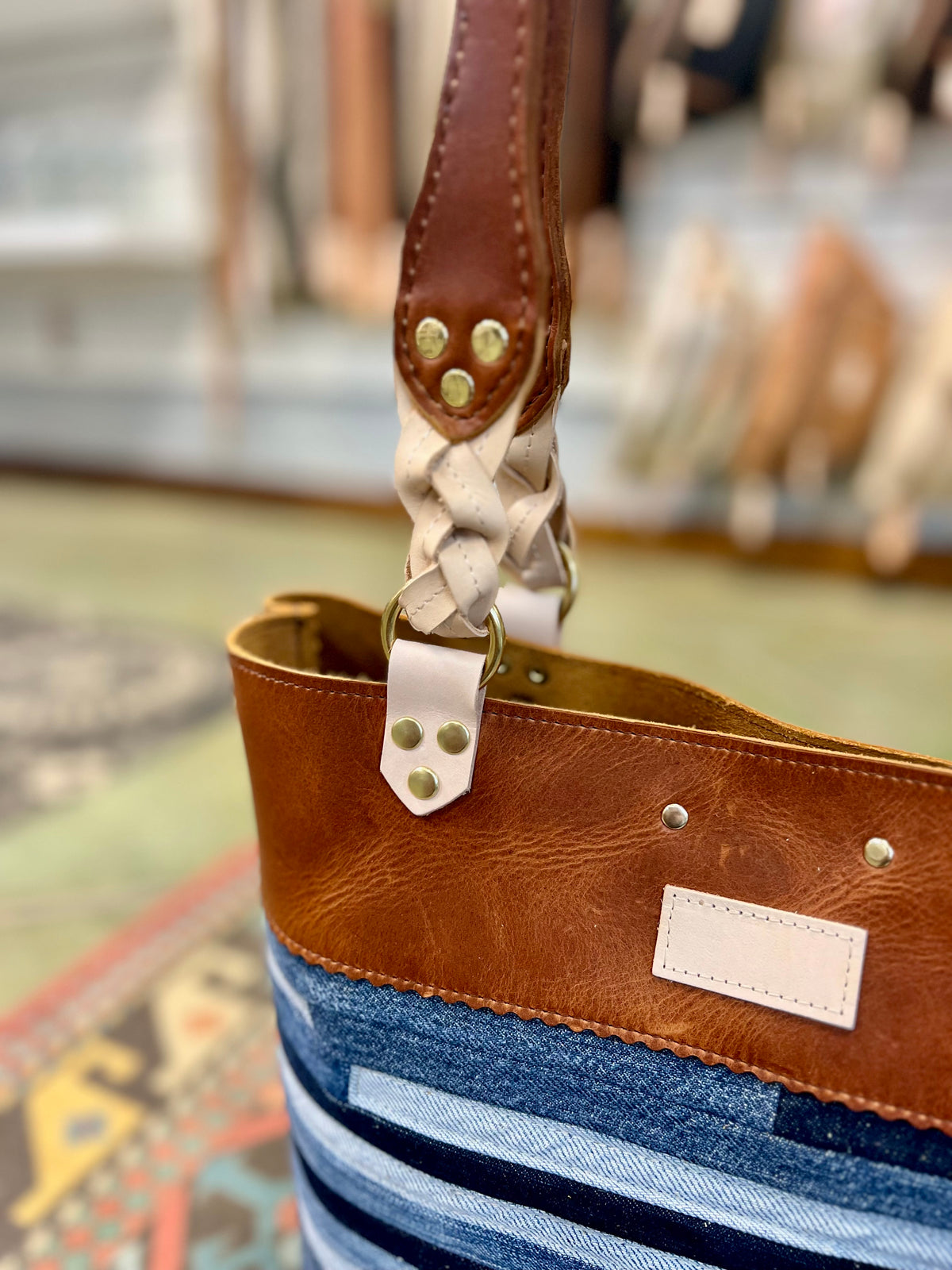 Blue Collar Tote - Montana/Denim Stripe