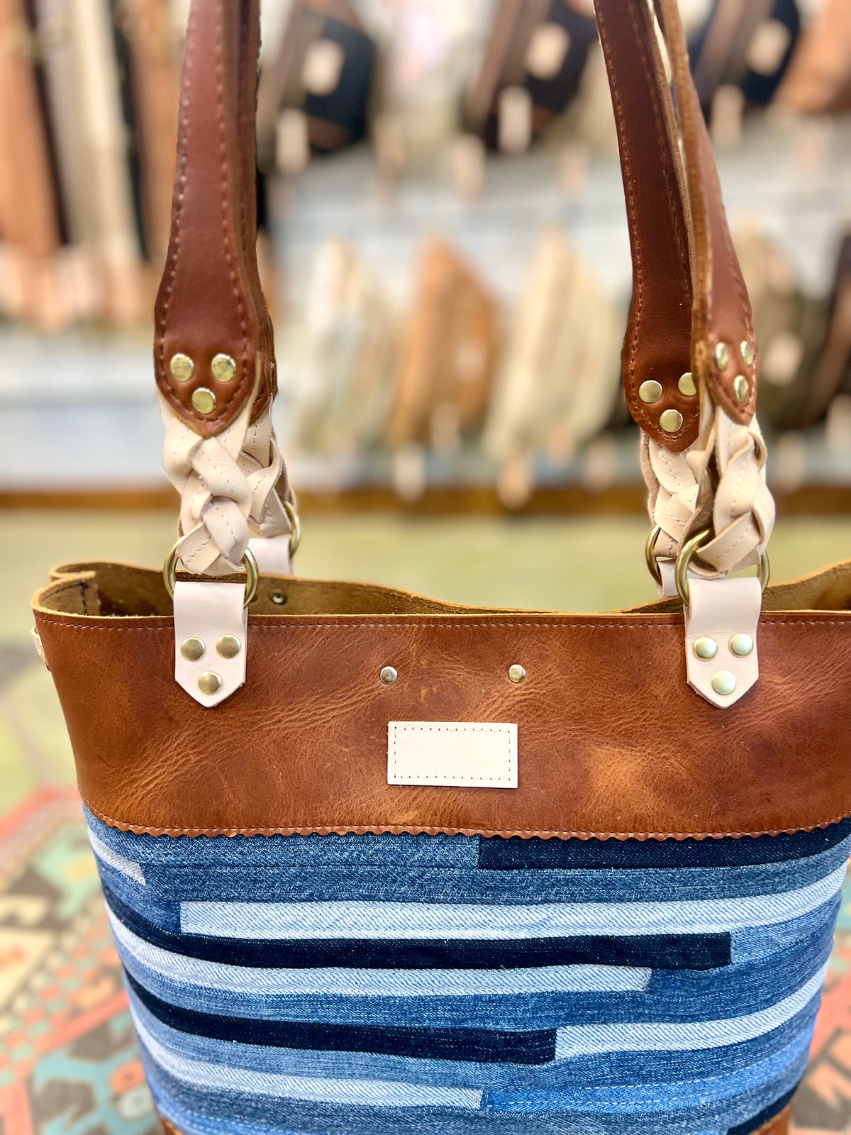 Blue Collar Tote - Montana/Denim Stripe