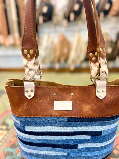 Blue Collar Tote - Montana/Denim Stripe