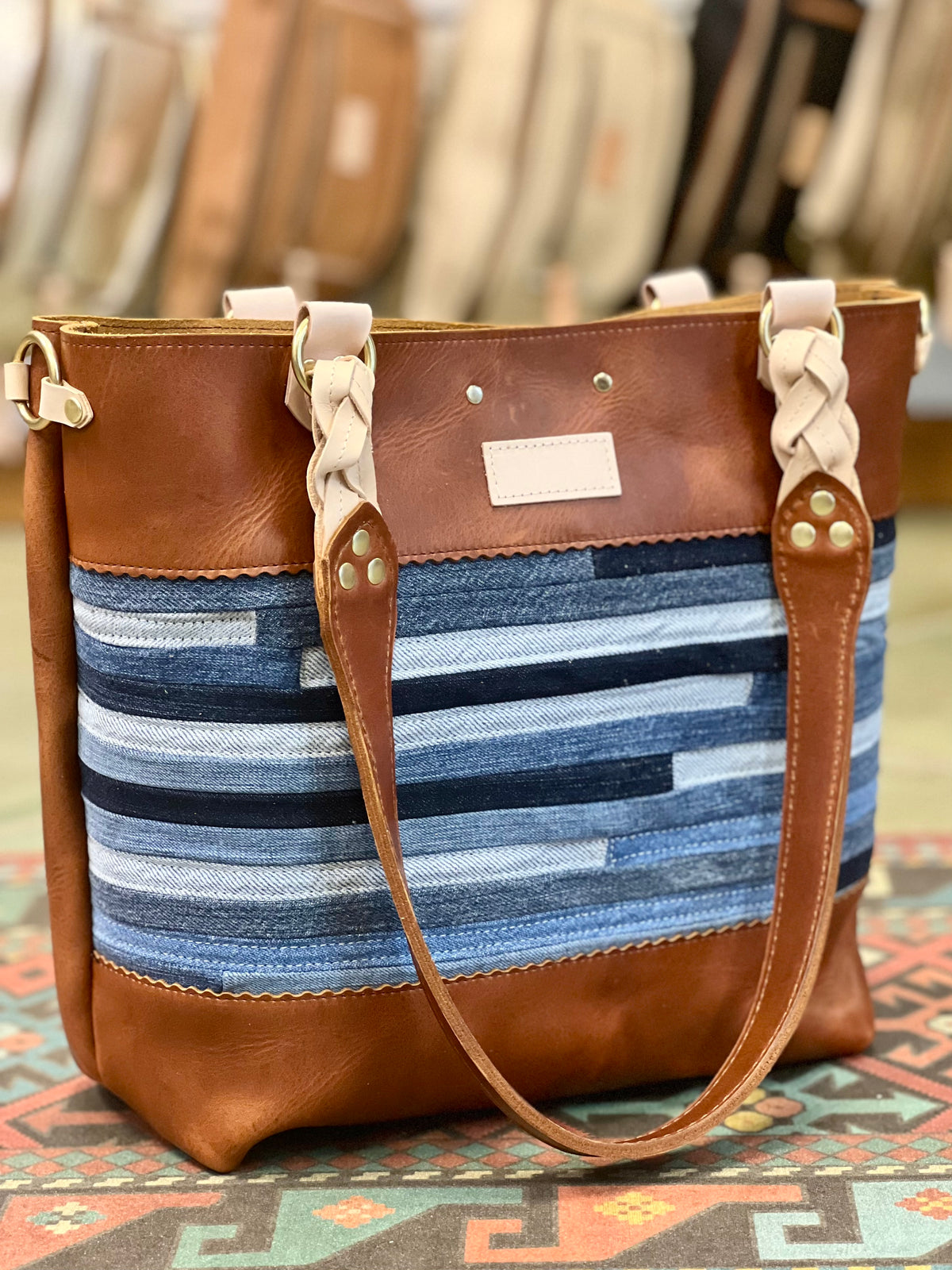 Blue Collar Tote - Montana/Denim Stripe