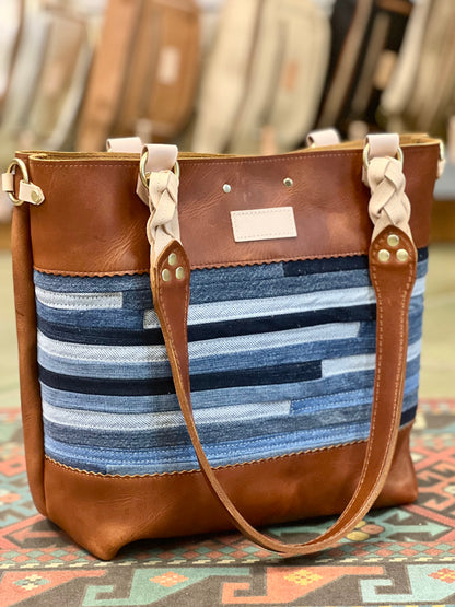Blue Collar Tote - Montana/Denim Stripe