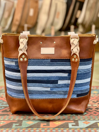 Blue Collar Tote - Montana/Denim Stripe