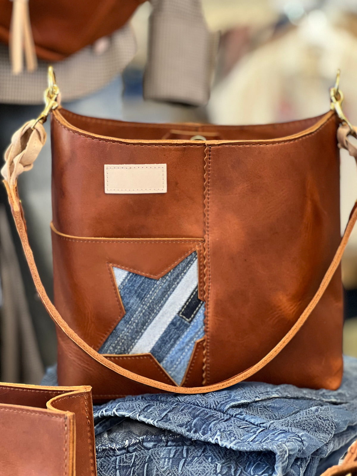 Blue Collar Scout Handbag - Montana/Denim Star HANDBAGS Indigo Laine