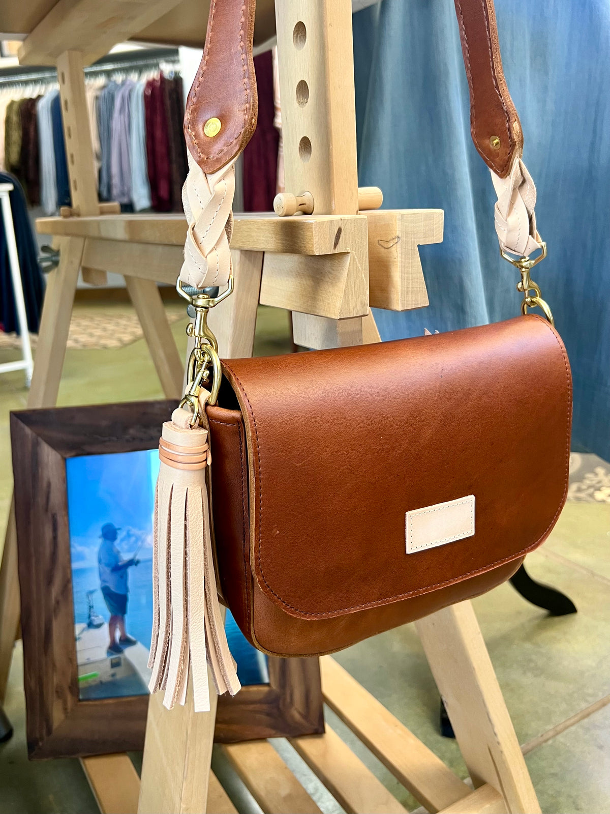Lucy Shoulder Bag - Montana Indigo Laine