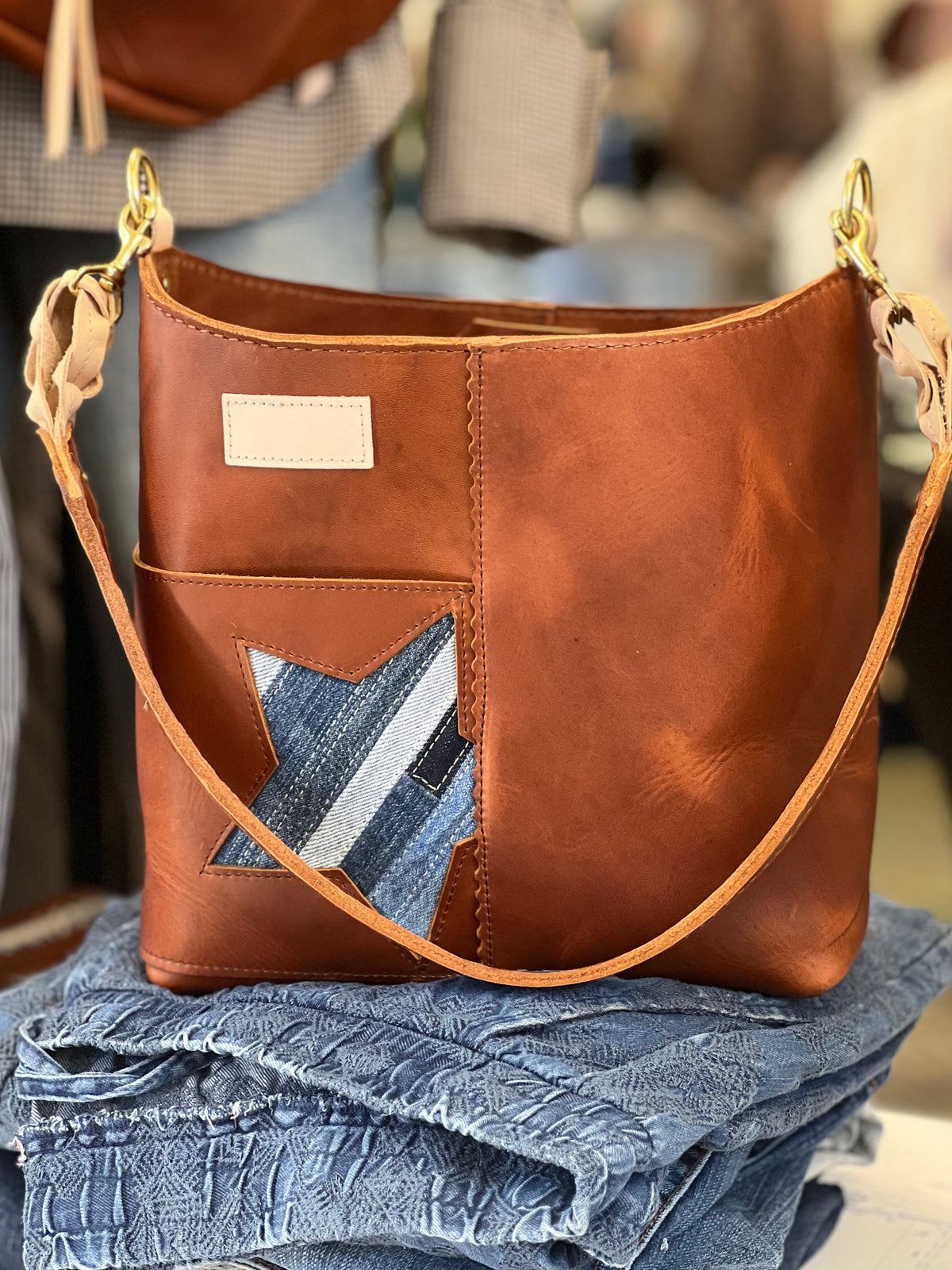 Blue Collar Scout Handbag - Montana/Denim Star HANDBAGS Indigo Laine