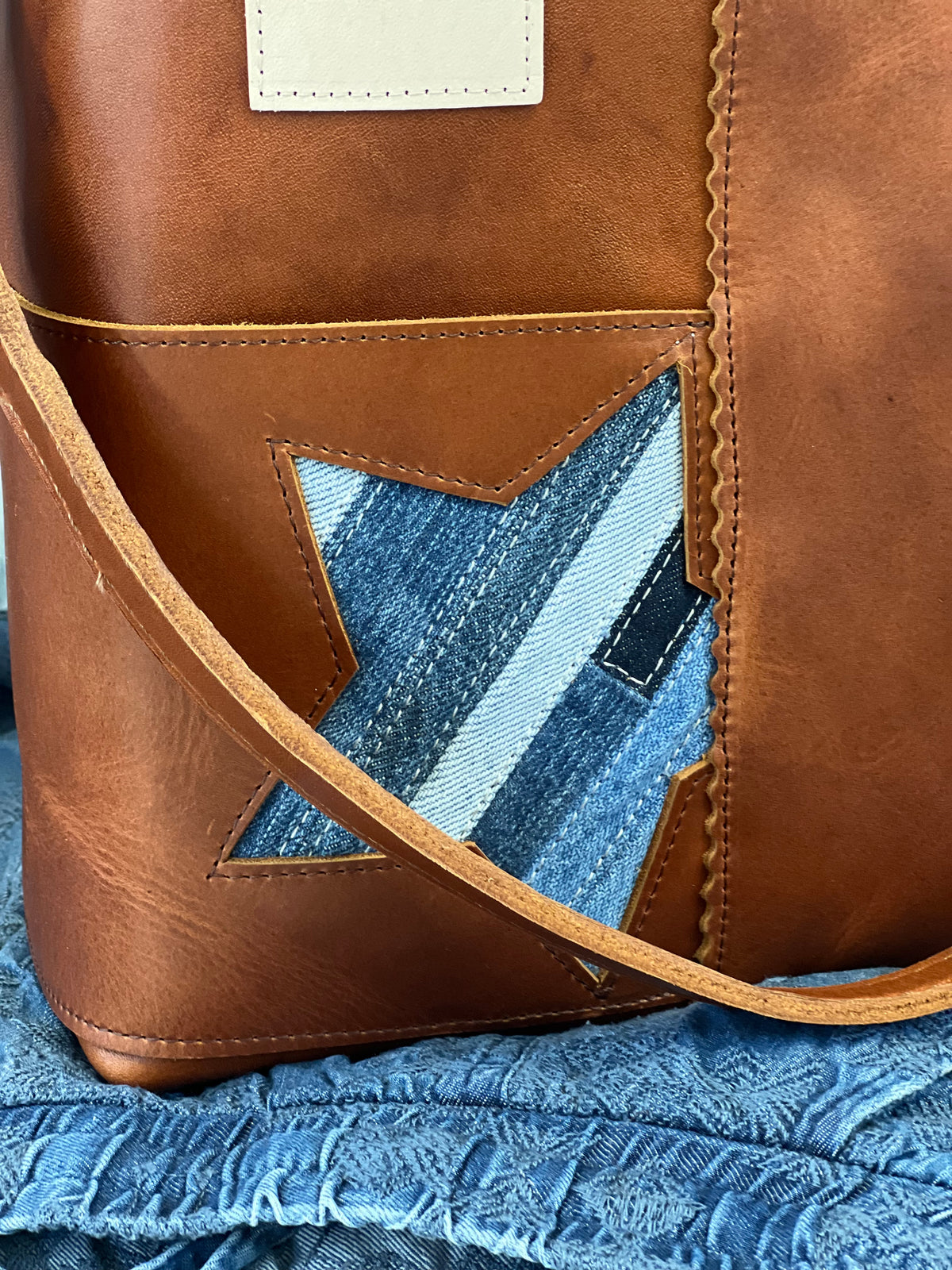 Blue Collar Scout Handbag - Montana/Denim Star HANDBAGS Indigo Laine