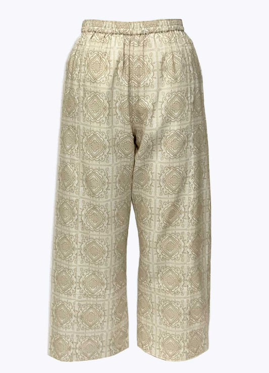 Manuel Tile Wide Leg Cropped Pant