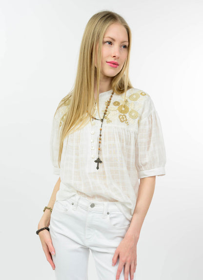 Edna Embroidered Top