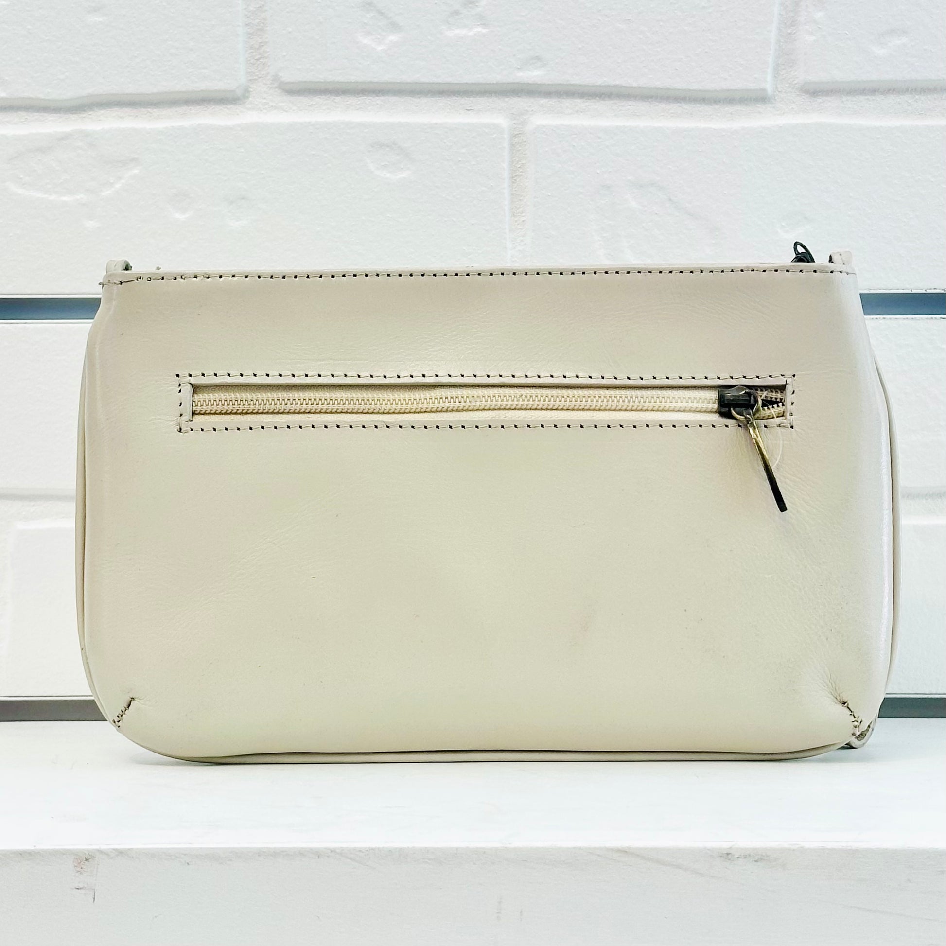 Daniela Hand-Tooled Leather Crossbody - Ivory Crossbodies Hide and Chic