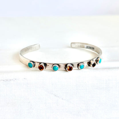 4MM Mint Turquoise with Citrine Cuff Cuffs Richard Schmidt