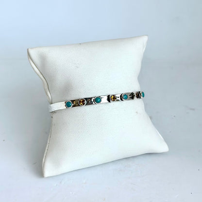 4MM Mint Turquoise with Citrine Cuff Cuffs Richard Schmidt