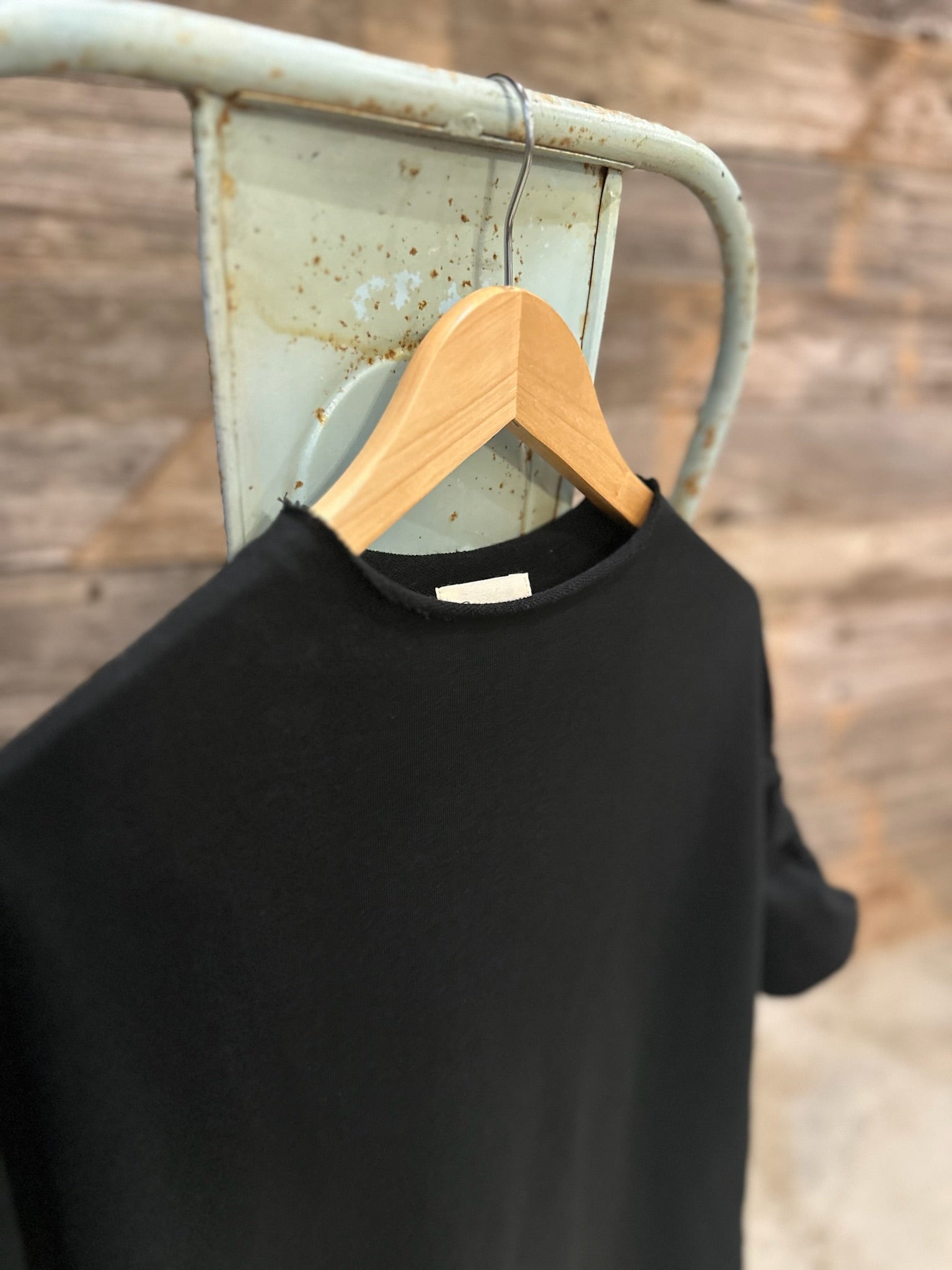 Simple Knit Funnel Neck Top - Black Top Sweet Revenge Rags   