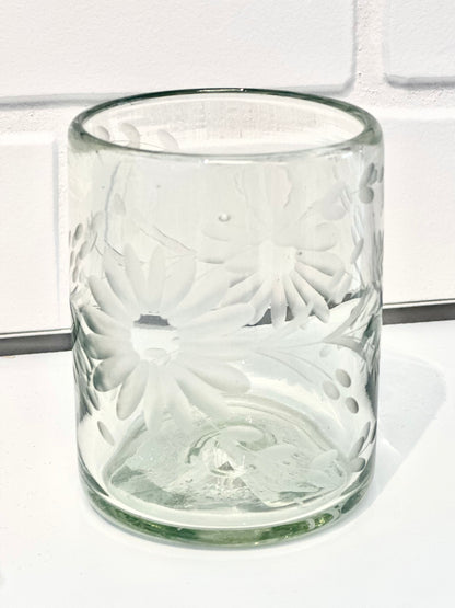 Mexico Condessa Glass Old Fashion Short Tumbler - Clear HOME DECOR/PRODUCT Rose Ann Hall Designs