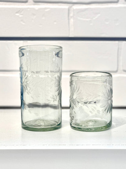 Mexico Condessa Glass Old Fashion Short Tumbler - Clear HOME DECOR/PRODUCT Rose Ann Hall Designs