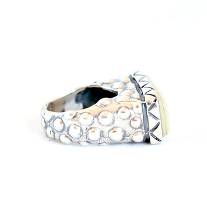 Bubble Shank Mother of Pearl Bar Ring Rings Dian Malouf   