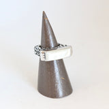 Mother of Pearl Bar Ring