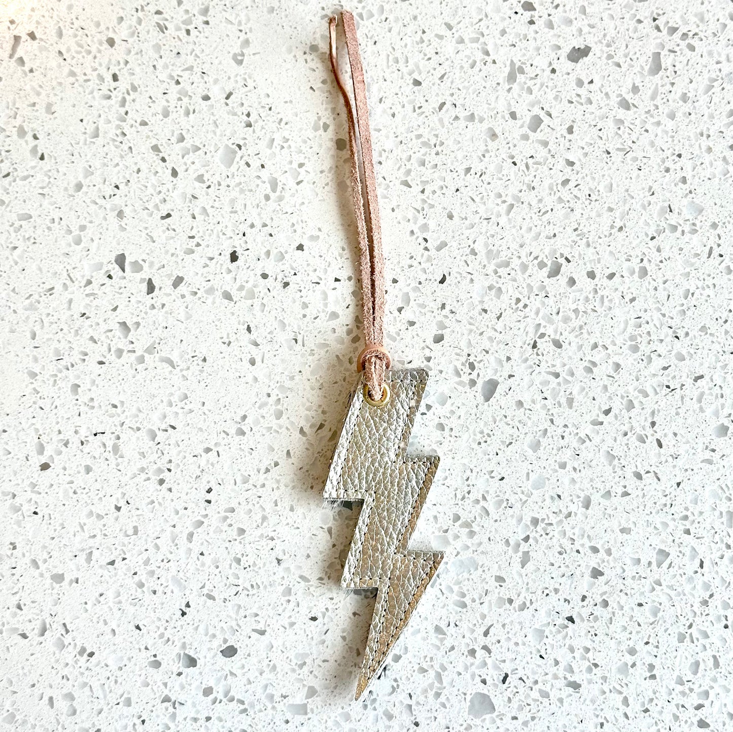 Lighting Bolt Purse Charm - Cheetah & Metallic HANDBAGS Indigo Laine