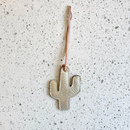 Cactus Purse Charm - Olive & Metallic HANDBAGS Indigo Laine