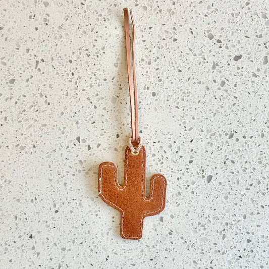 Cactus Purse Charm - Camel & Natural HANDBAGS Indigo Laine