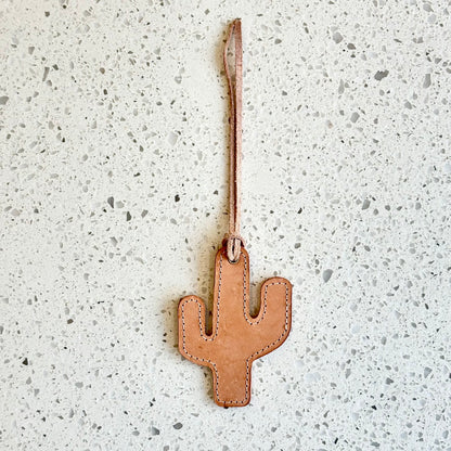 Cactus Purse Charm - Camel & Natural HANDBAGS Indigo Laine