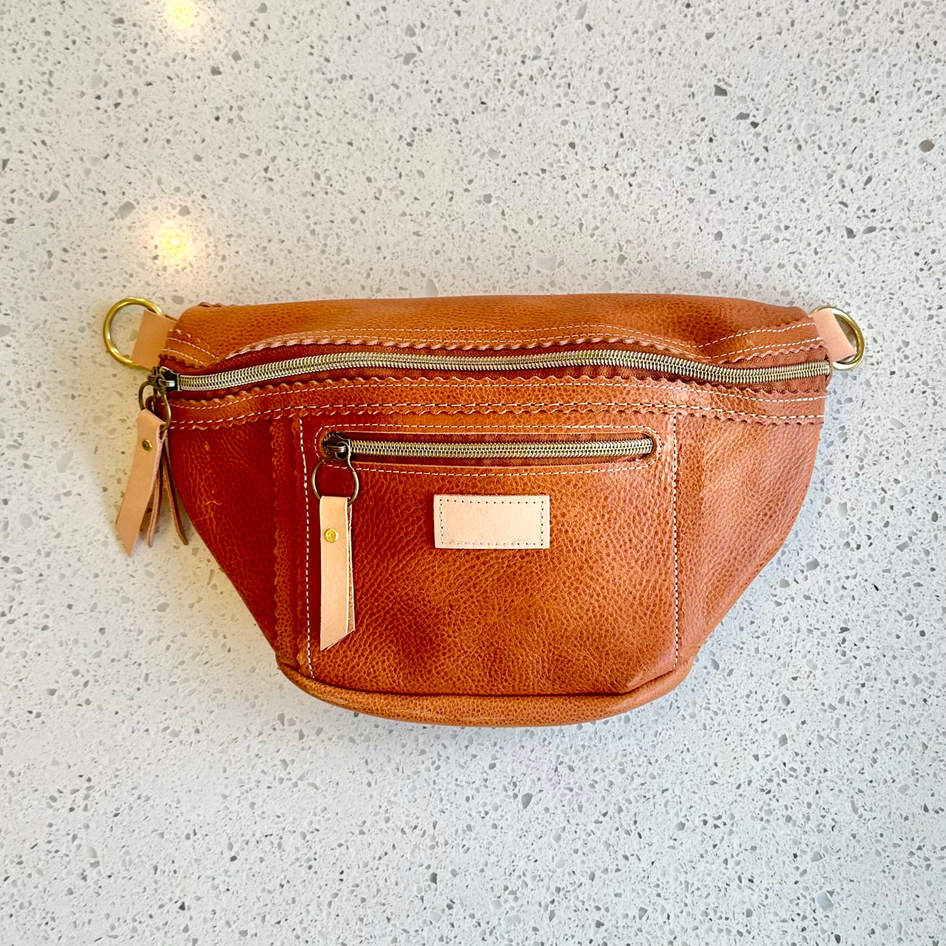 Medium Fanny Pack - Camel (Pouch Only) Fanny Packs Indigo Laine