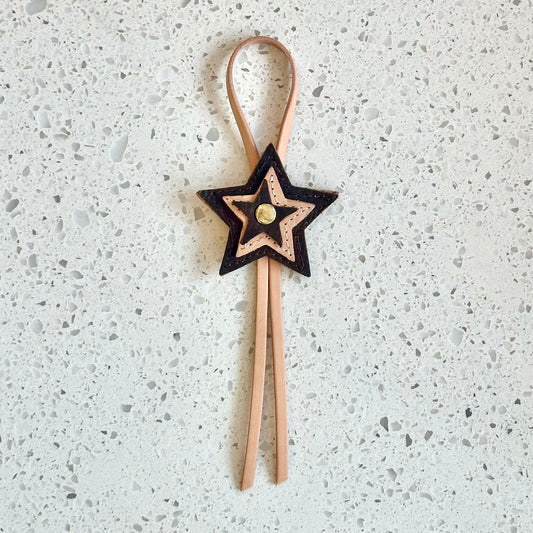 Multi Starburst Purse Charm - Chocolate HANDBAGS Indigo Laine