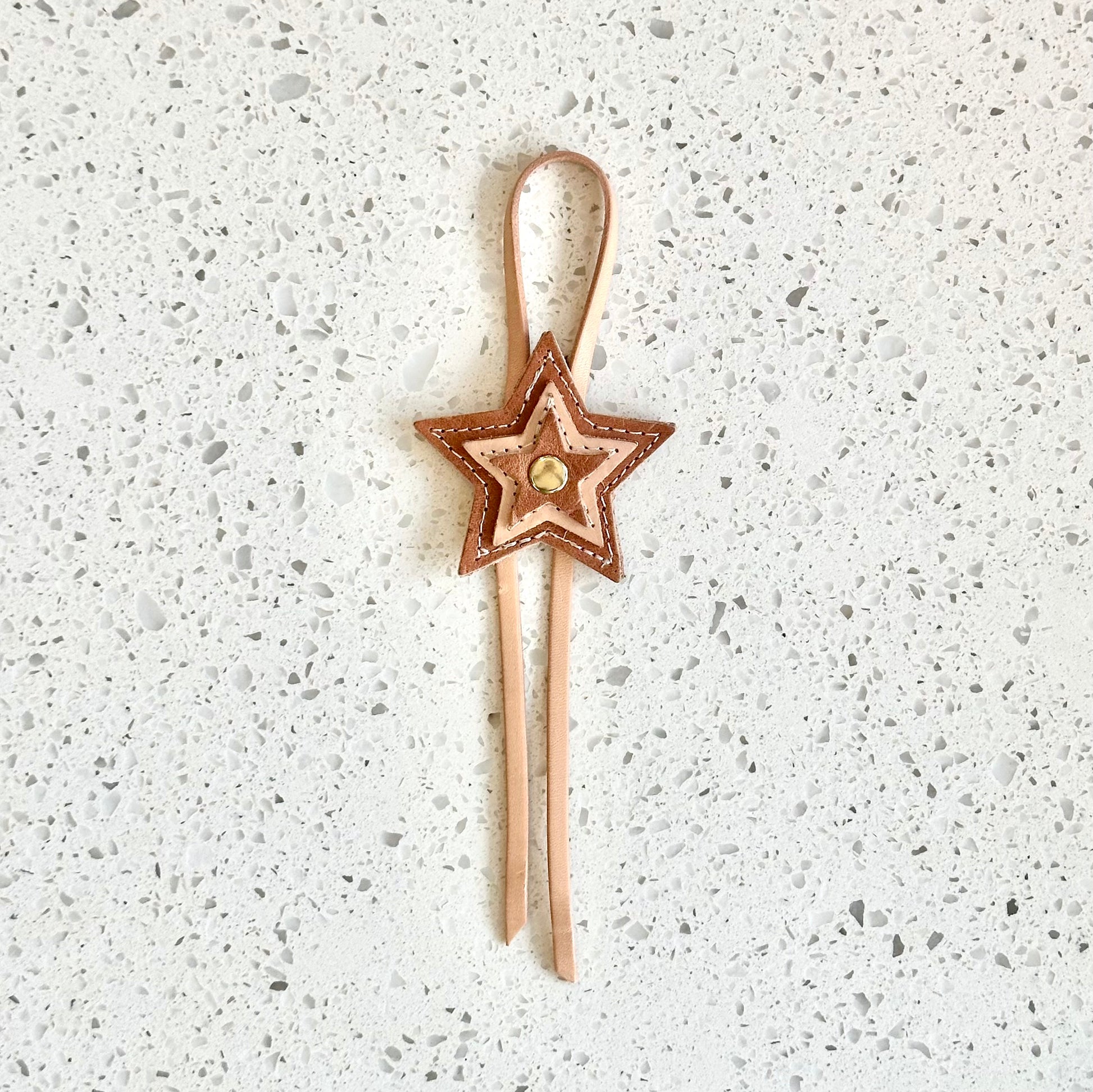 Multi Starburst Purse Charm - Camel HANDBAGS Indigo Laine