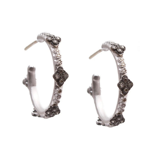 Sterling Silver Crivelli Hoop Earrings Earrings Armenta   