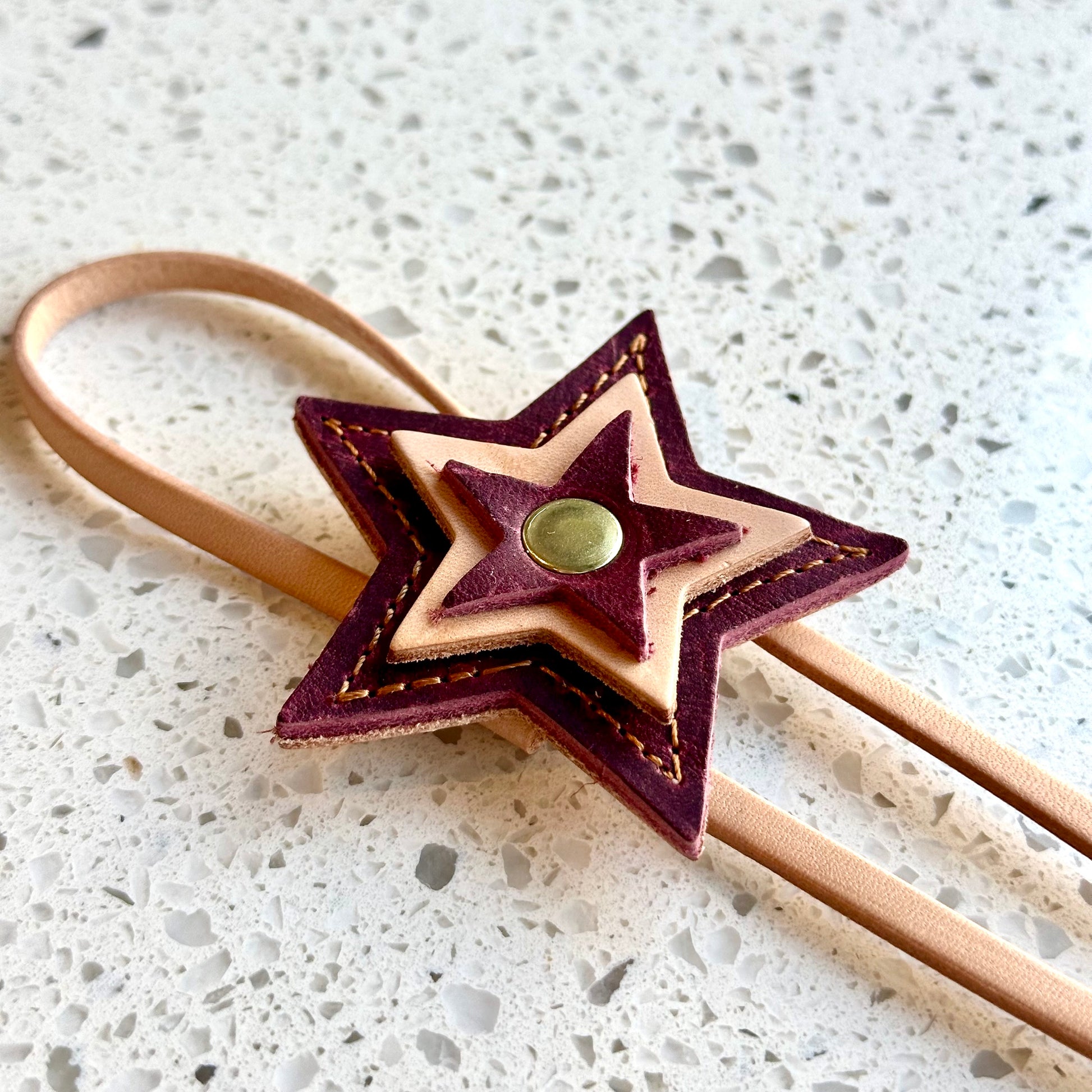 Multi Starburst Purse Charm - Burgundy HANDBAGS Indigo Laine