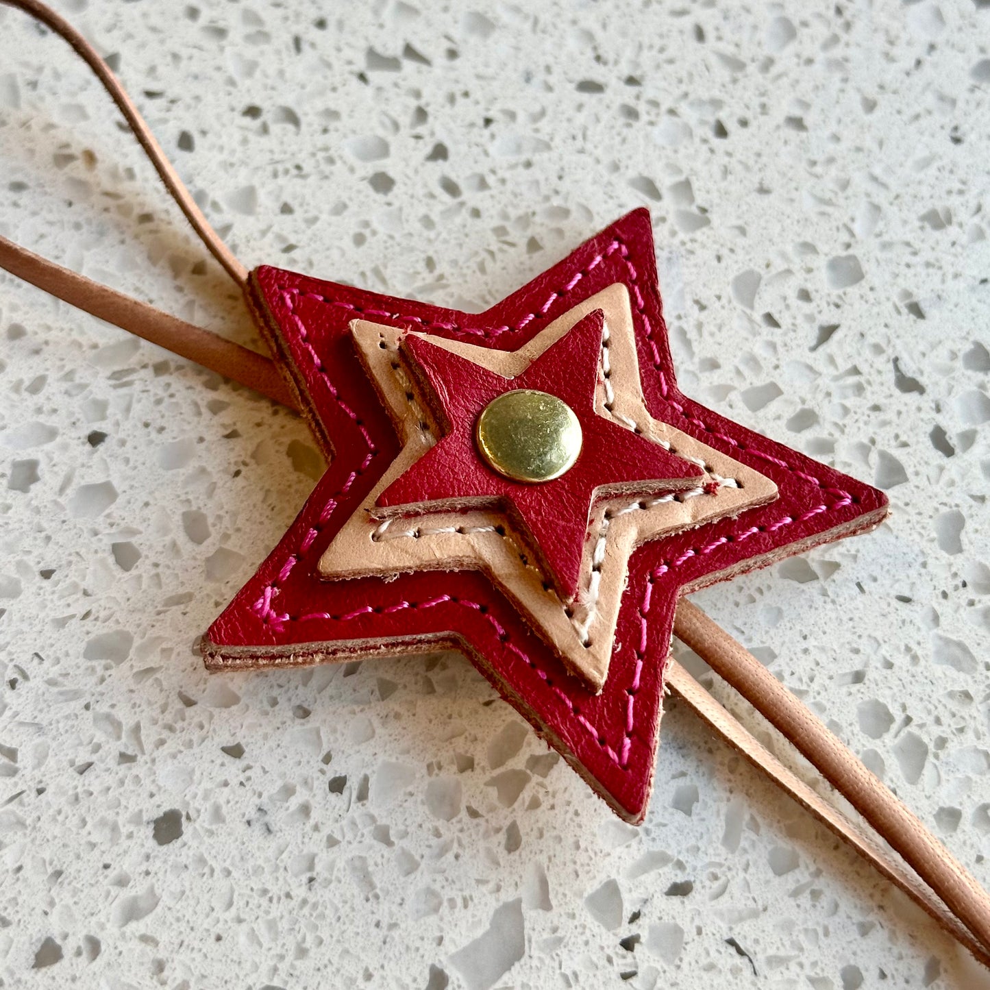 Multi Starburst Purse Charm - Red HANDBAGS Indigo Laine