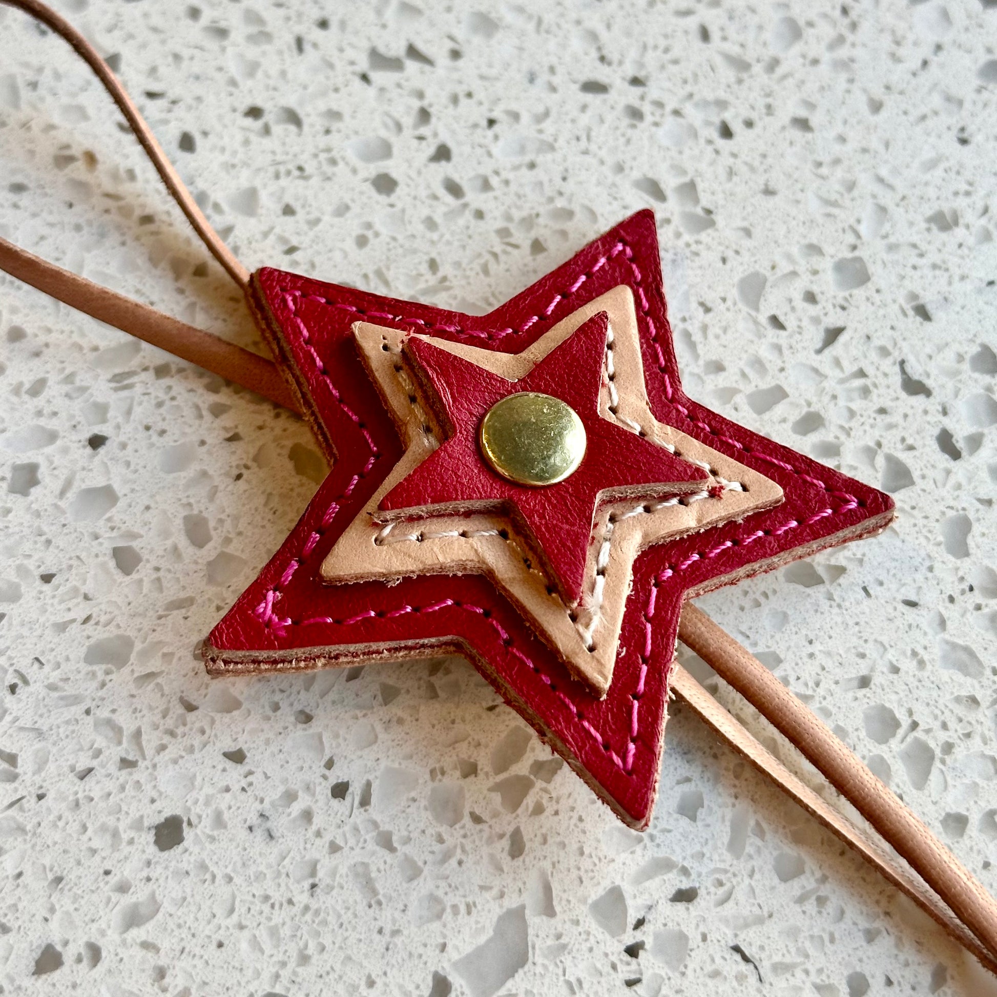 Multi Starburst Purse Charm - Red HANDBAGS Indigo Laine