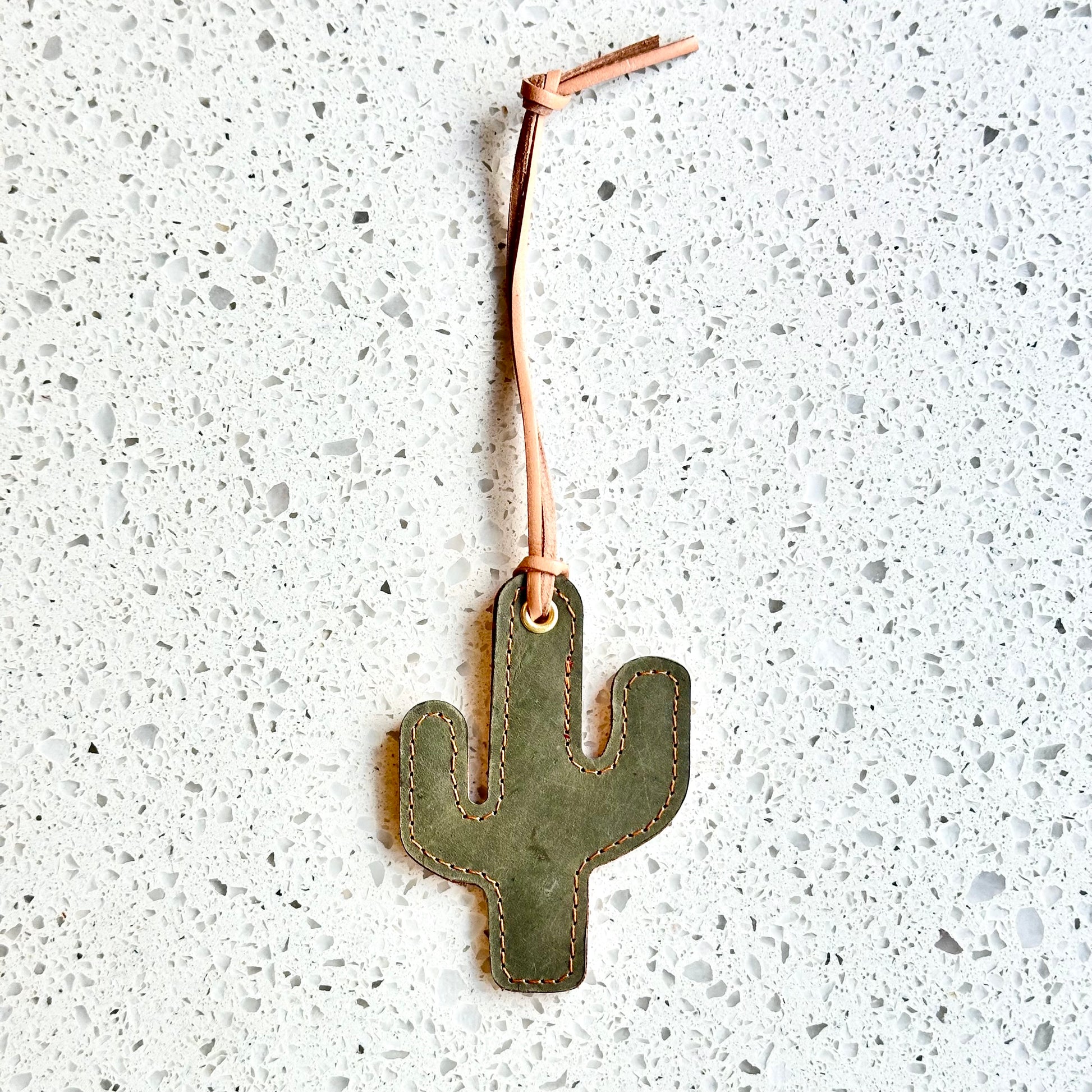 Cactus Purse Charm - Olive & Natural HANDBAGS Indigo Laine