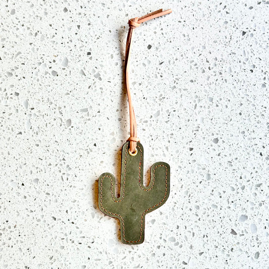 Cactus Purse Charm - Olive & Natural HANDBAGS Indigo Laine