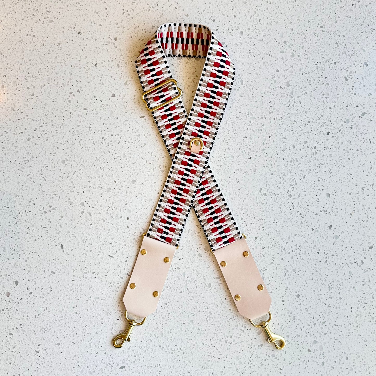 Fancy Strap - Red/Black/Tan Fanny Packs Indigo Laine