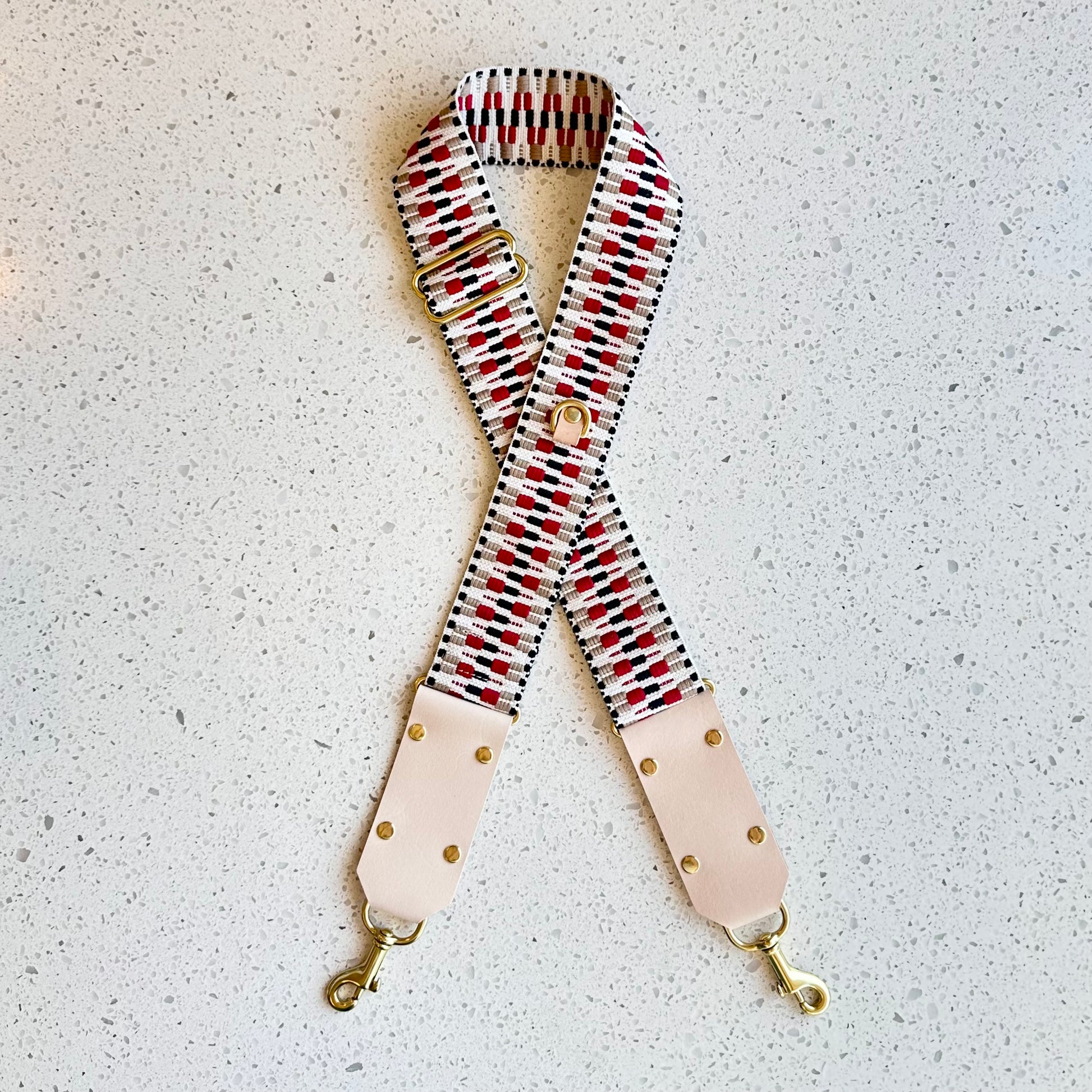 Fancy Strap - Red/Black/Tan Fanny Packs Indigo Laine