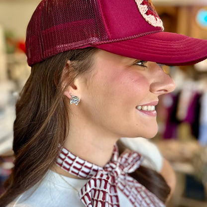 TXST Bobcat Logo Stud