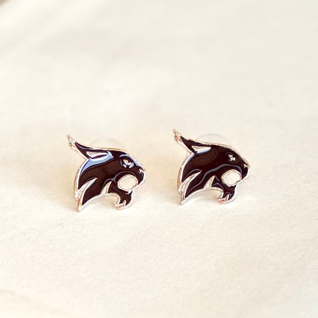 TXST Bobcat Logo Stud